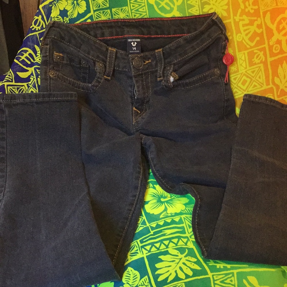True religion jeans size 14 young